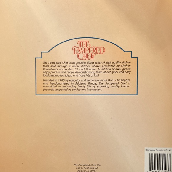 COOKBOOK PAMPERED CHEF STONEWARE EXCELLENT CONDITION - Picture 2 of 8